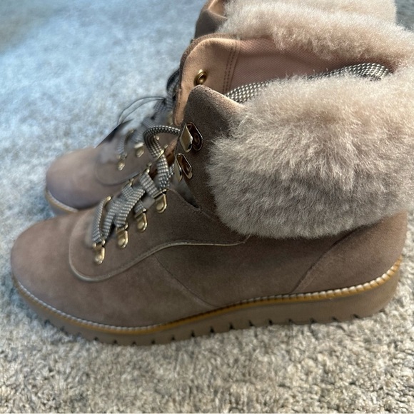 COLE HAAN ZeroGrand Explore Upstate Waterproof
Shearling Hiking Boot 10 brown - Picture 6 of 11